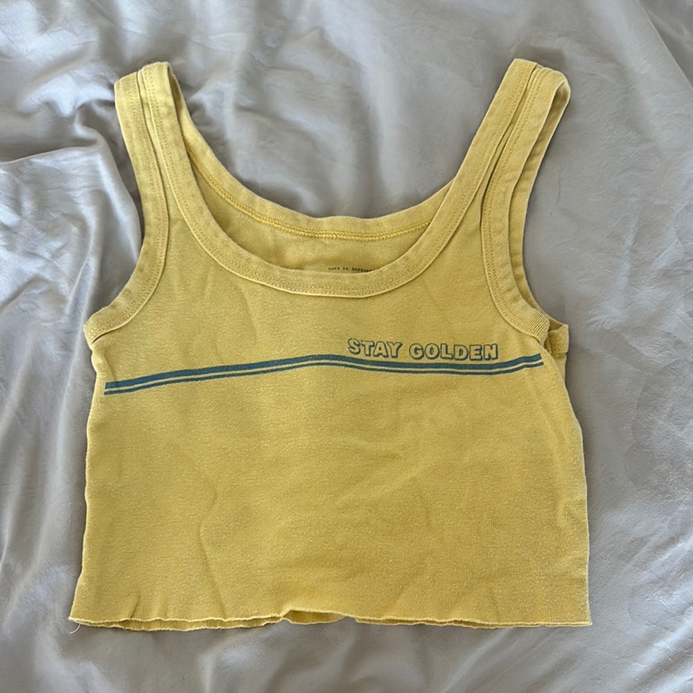 Billabong Yellow Crop Top